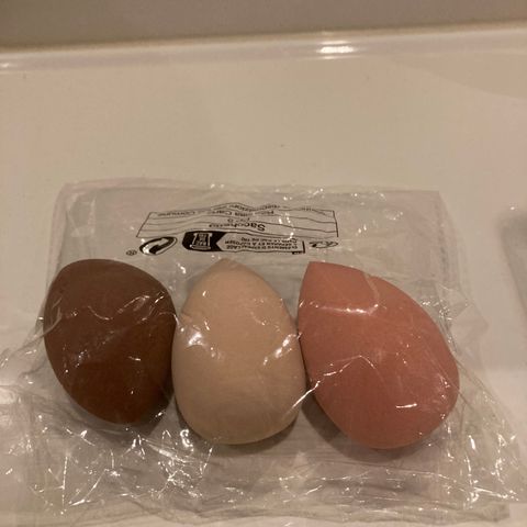 3-pk uåpnet beauty blender