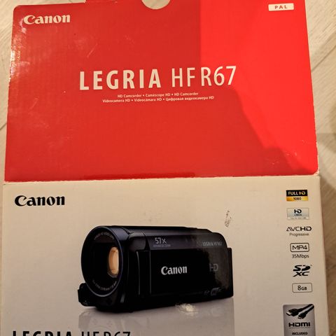 Canon legria hf r67 videokamera