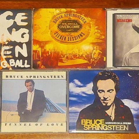 4 cd + 1 singel Bruce Springsteen selges
