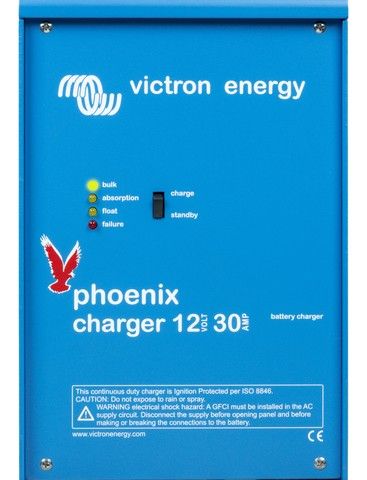 Batterilader 30A, Victron Phoenix Charger 12/30 (2+1)