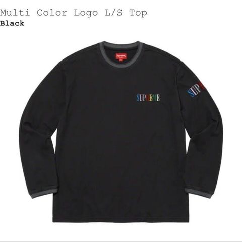 Supreme Multi Color Logo L/S Top