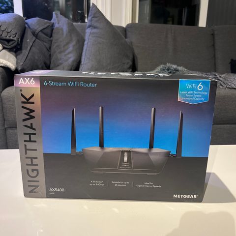 WIFI ROUTER NIGHTHAWK AX6