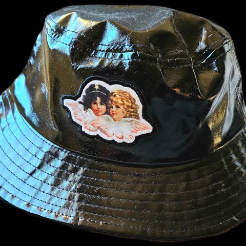 Fiorucci vinyl  bucket hat.