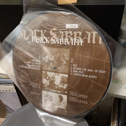 Black Sabbath live picture disc, nummerert