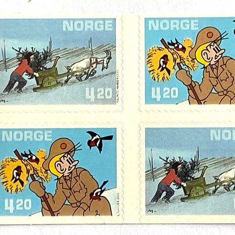 Norge 2000 Julefrimerker "Nils og Blåmann" og "Stomperud" NK 1406 - 1407