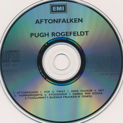 Pugh Rogefeldt – Aftonfalken, 1991