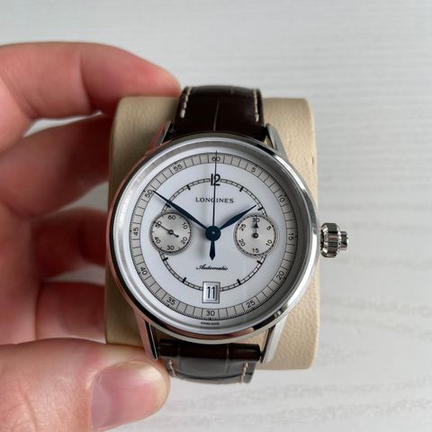 Ny pris! Longines Column-Wheel Chronograph Heritage Monopusher