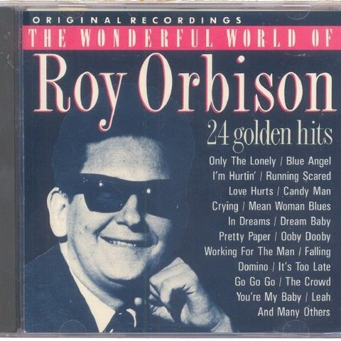 Roy Orbison – The Wonderful World Of Roy Orbison (24 Golden Hits), 1989