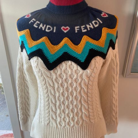 Fendi genser kasjmir/ull