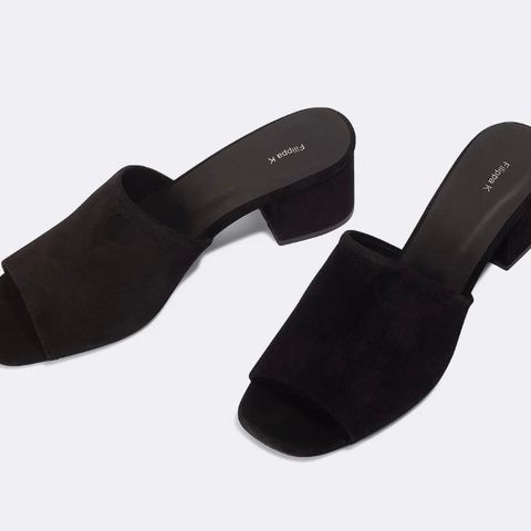 Filippa K Loreen Suede Mule, str 39. Minimalt brukt, ny pris 2300,-