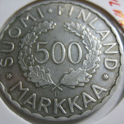 500 marrka Finland 1952 sølv OL Helsinki