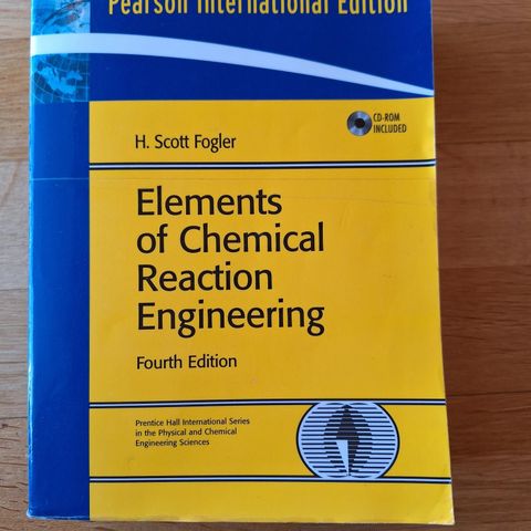 Elements of chemical reaction engineering