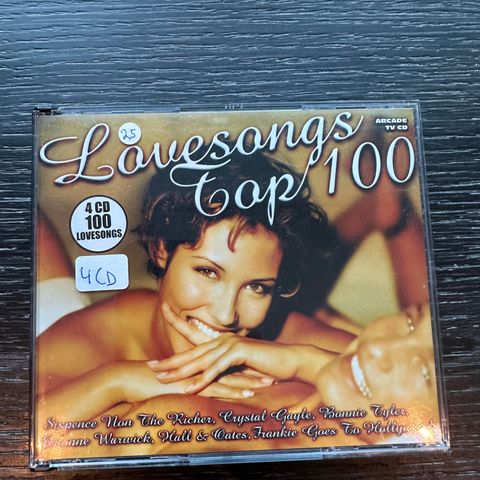 CD-boks Lovesongs Top 100 (4 cd)