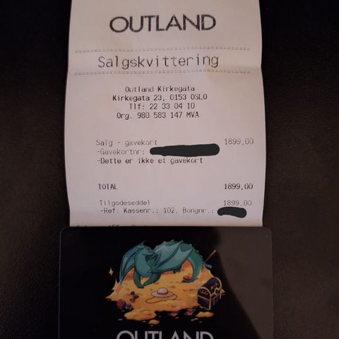 Outland gavekort