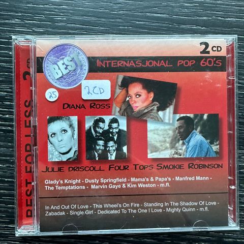 CD Internasjonal Pop 60’s (2 cd) - diverse artister