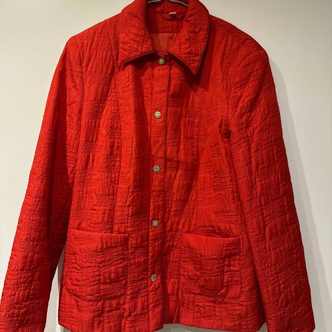 Vintage blazer i polyester, rød