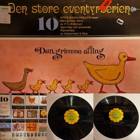 DEN STORE EVENTYRSERIEN / DEN GRIMME ELLING 1970 - VINTAGE/RETRO LP-VINYL