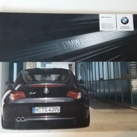 BMW Z4 Indvidual -brosjyre.