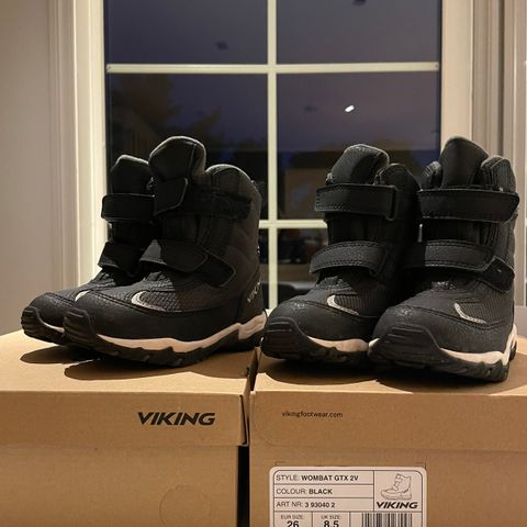 Barnesko - Viking  wombat Goretex - tvillinger?