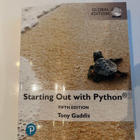 Starting out with Python Fifth edition