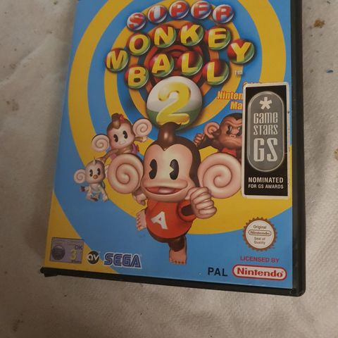 Super Monkey Ball 2 til Gamecube cover og manual IKKE CD