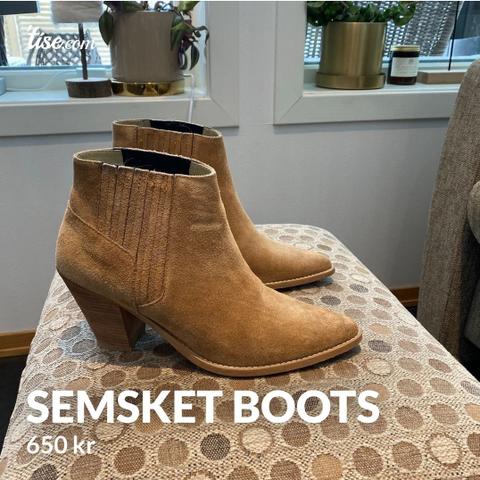 Semsket boots/ støvletter