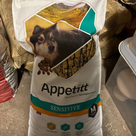 Appetitt Sensitive Kylling Medium 12 kg