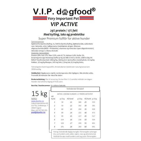 V.I.P. ACTIVE 15KG