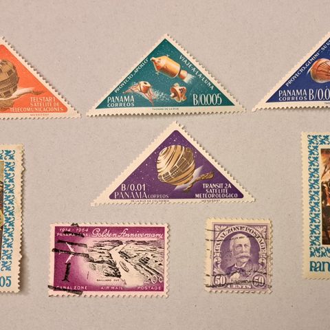 PANAMA 8 forskjellige frimerker