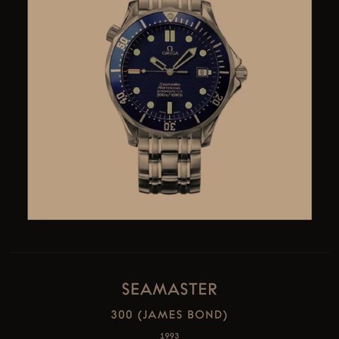 Omega SEAMASTER 300 (JAMES BOND) 1993