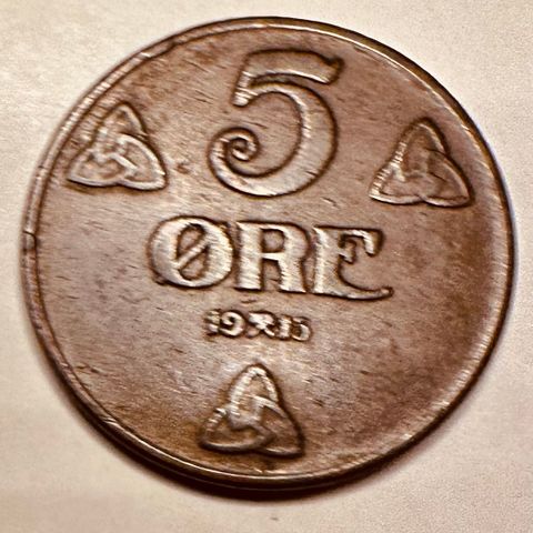 Pen 5 øre 1915 Norge (2818  AK)