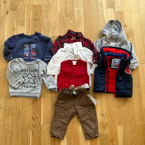 Pack of boys’ clothes, size 74