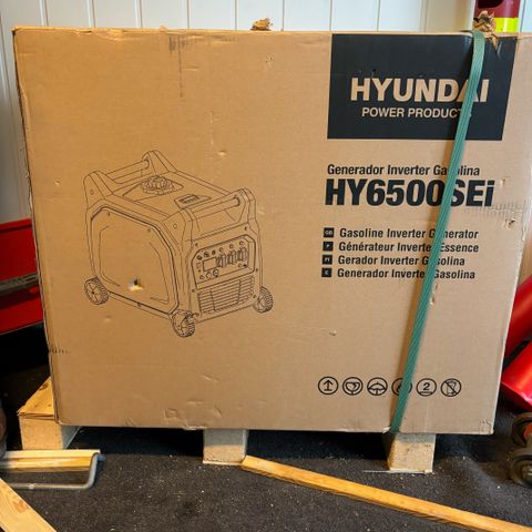 HYUNDAI HY6500SEi Inverter Aggregat 6500W – Elektrisk Start – Fjernkontroll