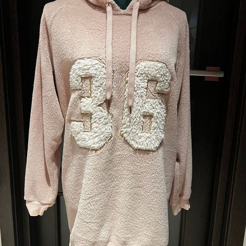 H&M fleece hettegenser str.S oversize