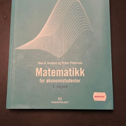 Matematikk for økonomistudenter 3.utg