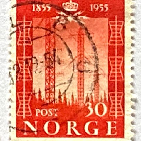 Norge 1954 Telegrafverket NK 423  Stemplet