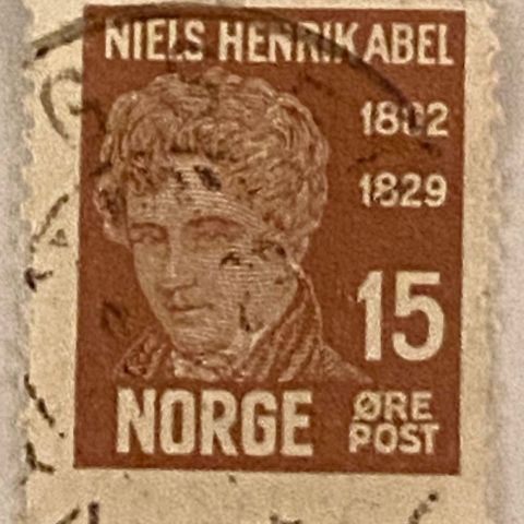 Norge 1929 Niels Henrik Abel NK 173 Stemplet