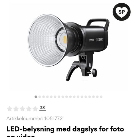 Studiolys med stativ og softbox