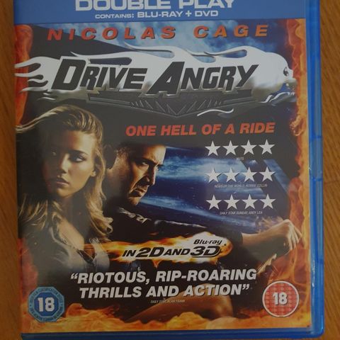 DRIVE ANGRY BLU-RAY OG DVD