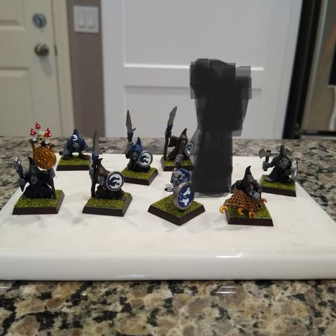 Warhammer Fantasy night goblin and black orc army (mostly finish painted)