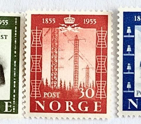 Norge 1954 Telegrafverket NK 422 - 424 Postfrisk