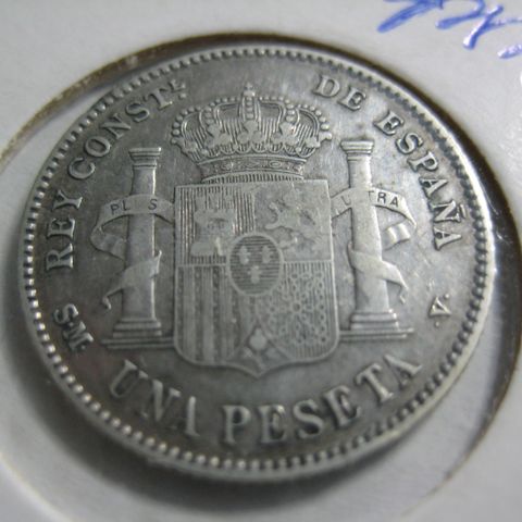 1 Pesetas Spania 1903 sølv