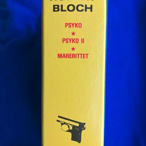 Tre bøker i en bok: Psyko 1, Psyko 2 og Marerittet av Robert Bloch - grøssere