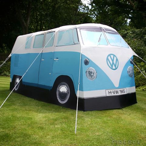 Bli kongen av campingplassen med dette teltet - VW Camper Van, blå