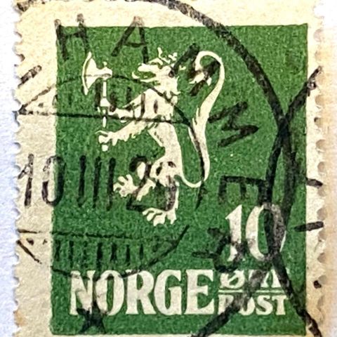 Norge 1922/1924  Løve I   NK 126 Stemplet