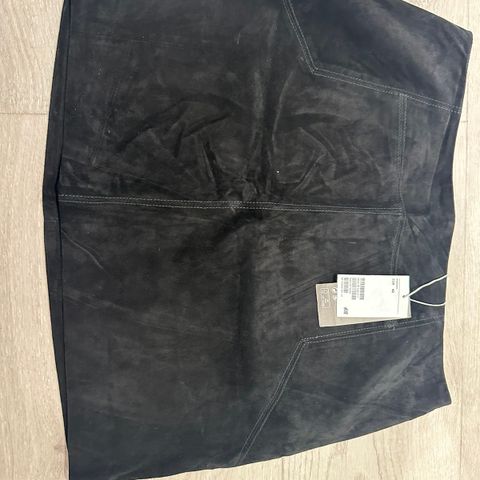 Skjørt H&M ekte semsket skinn str.M/L