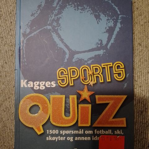 KAGGE SPORTQUIZ - 1500 spørsmål om fotball, ski, rock og annen idrett