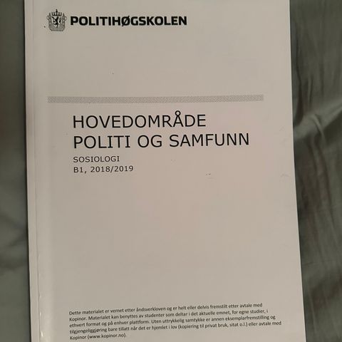 Hovedområde politi og samfunn