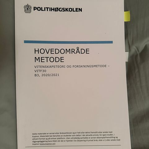 Hovedområde metode