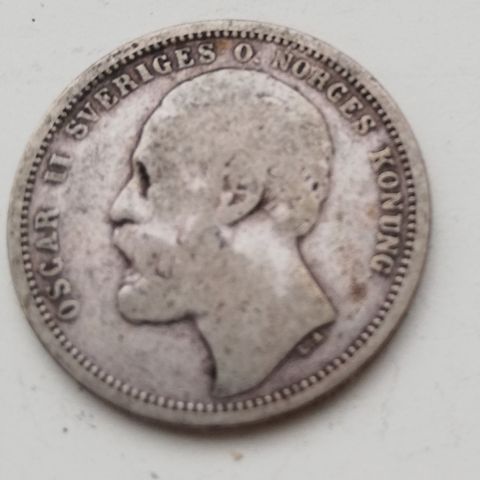 1 krona mynt 1875 Sverige